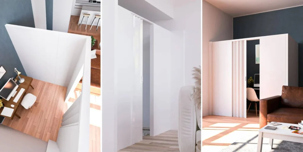 Office space divider installation in Midtown Manhattan