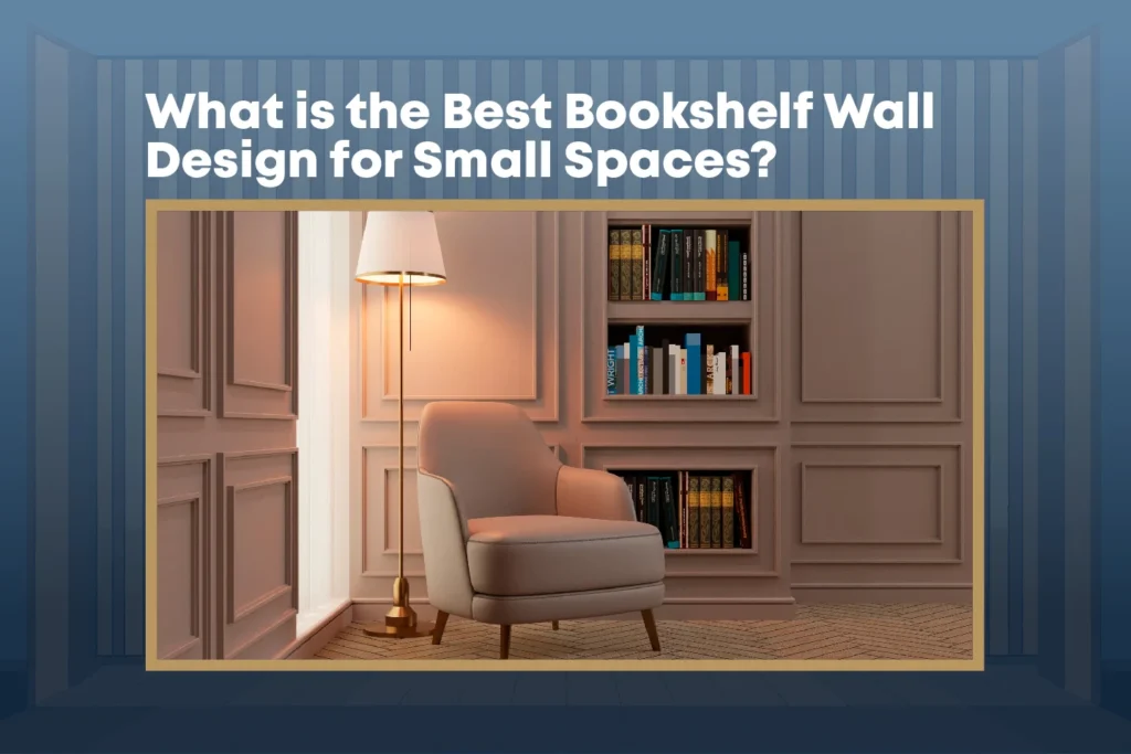 bookshelf wall design for small spaces