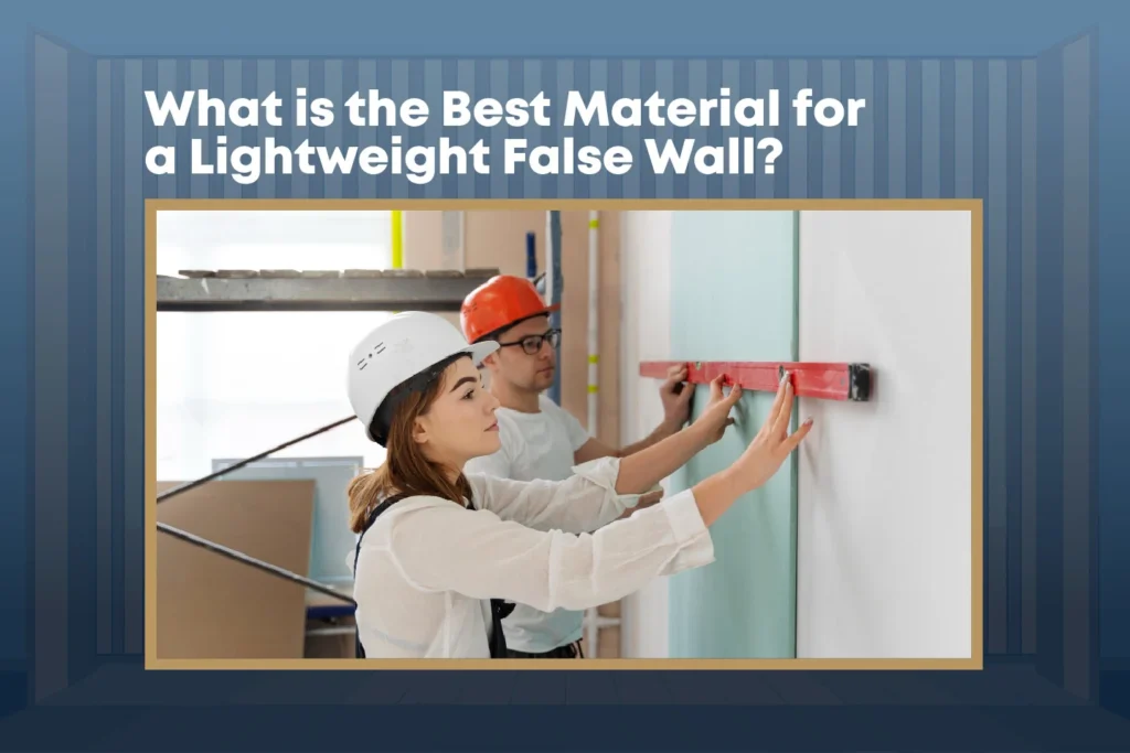 lightweight false wall