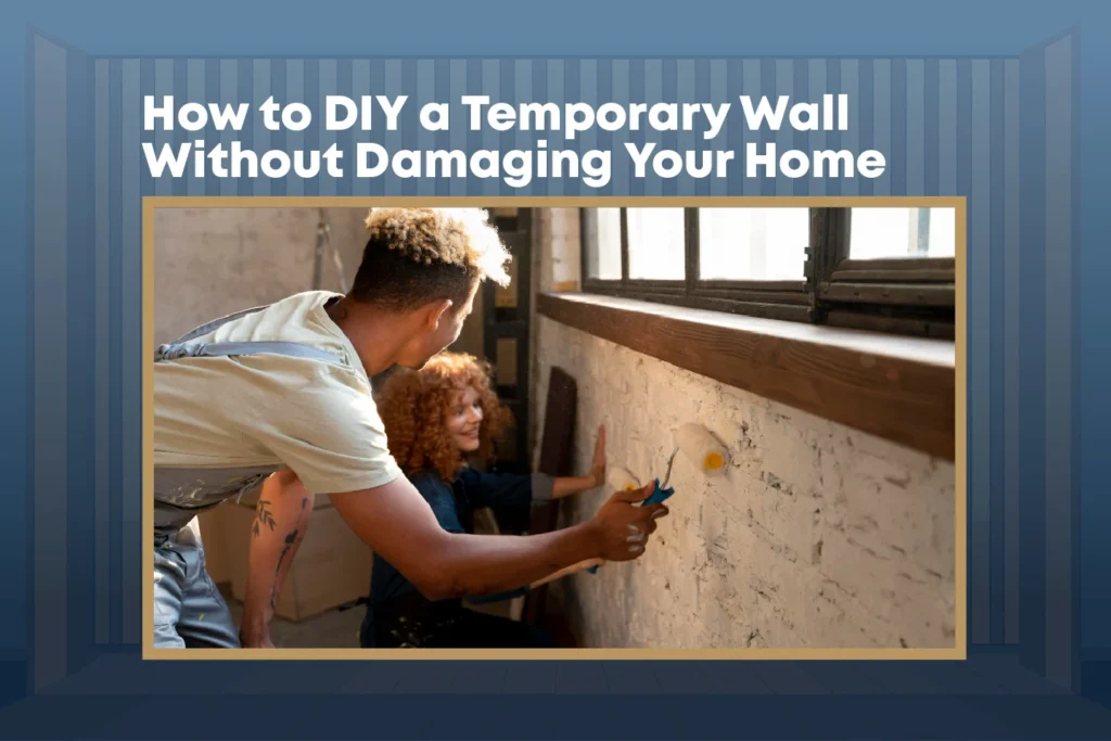 DIY temporary wall