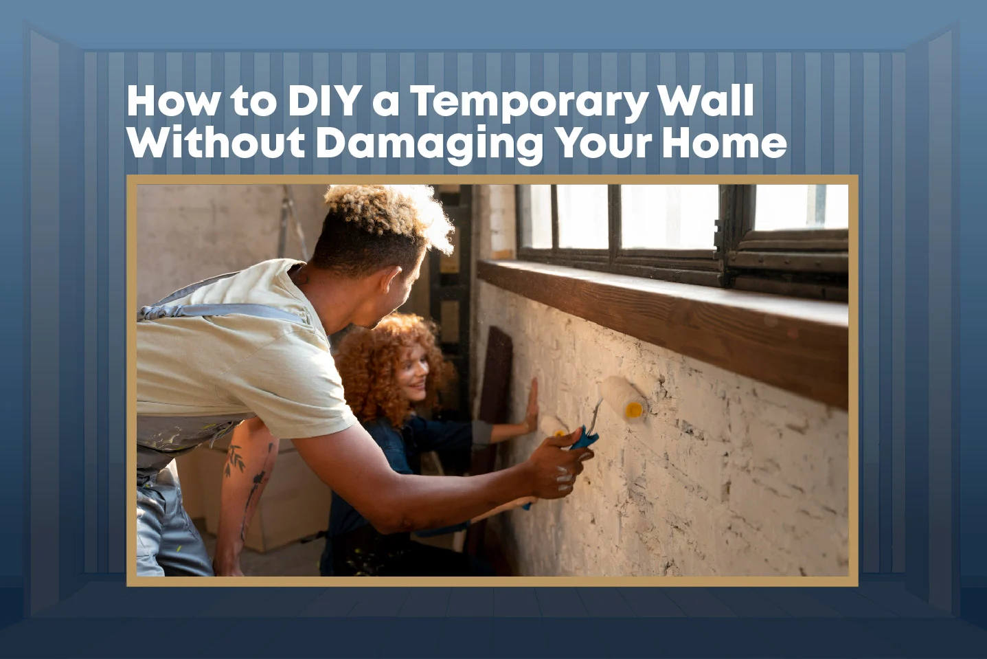 How to DIY a Temporary Wall Without Damaging Your Home - Master Walls ...