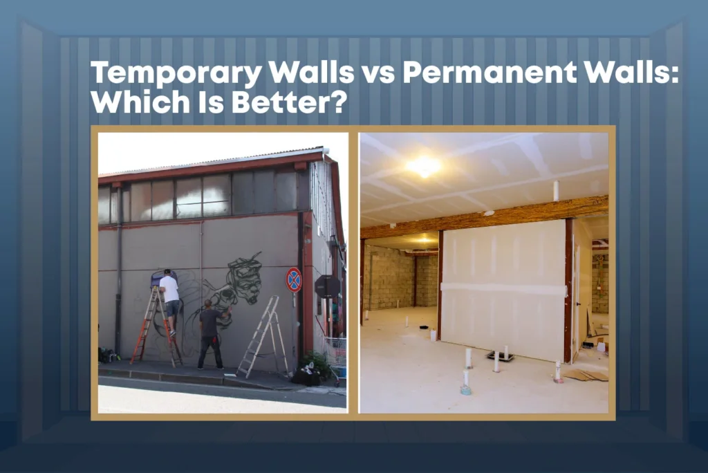 temporary walls vs permanent walls