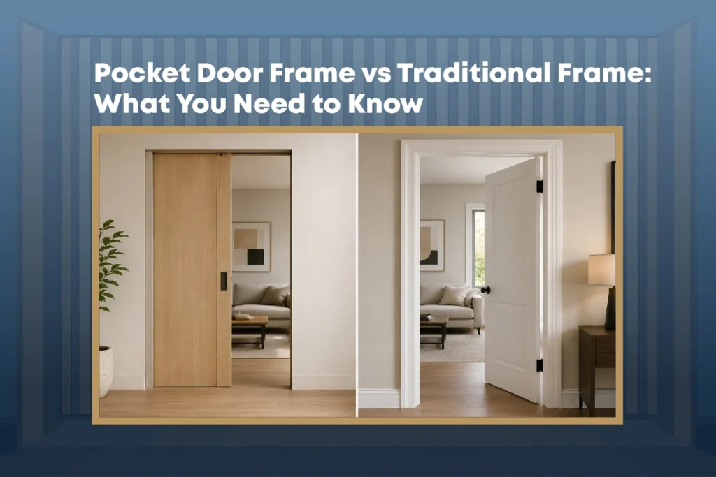 pocket door frame vs traditional frame